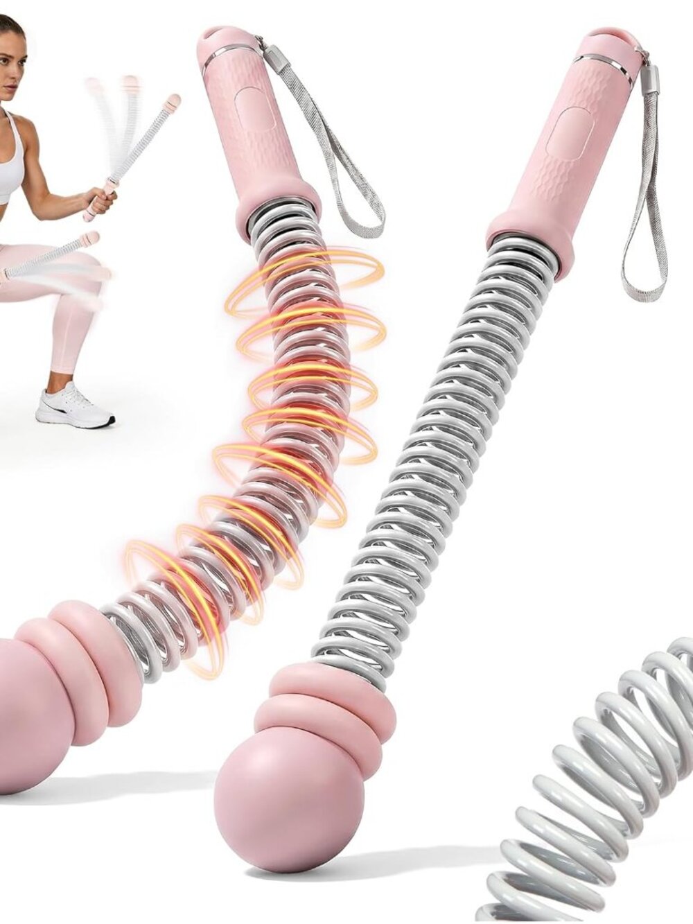Upgrade Weighted Ropeless Battle Ropes For Women, Quiet Adjustable Cordless Batt